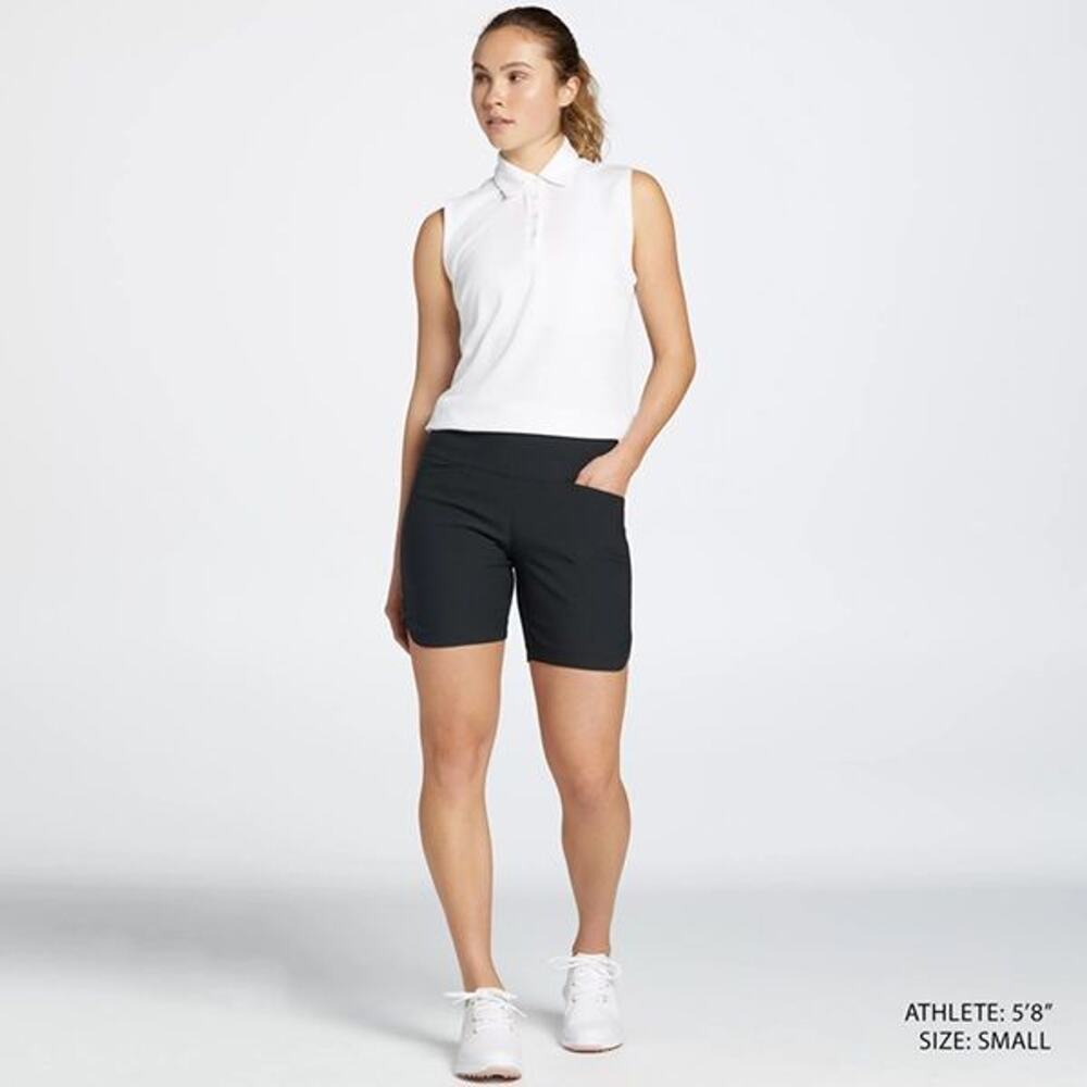 NWT Walter Hagen Lady Hagen Women's Sculpt 7'' Golf Shorts Black Size S